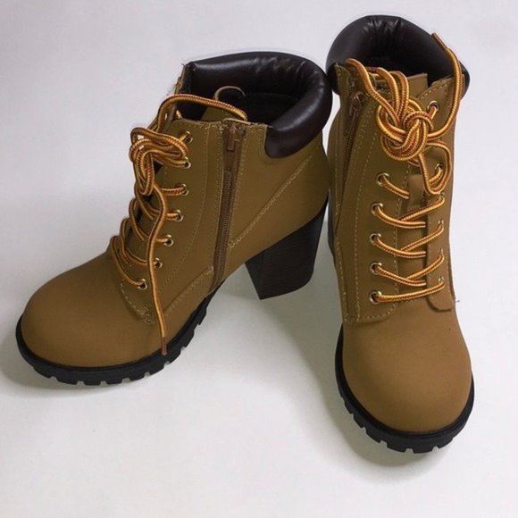 Charlotte Russe | Suede lace up booties - Picture 1 of 4